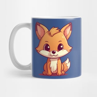 Cute Cartoon Fox transparent background Mug